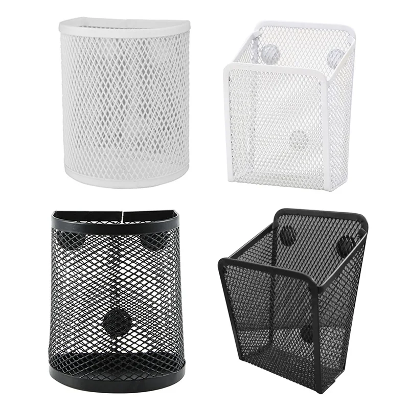 

Pencil Holder Office Desk Metal Mesh Square Pen Pot Cup Case Container Organiser Durable Storage Stationery Magnetic Pencil Case