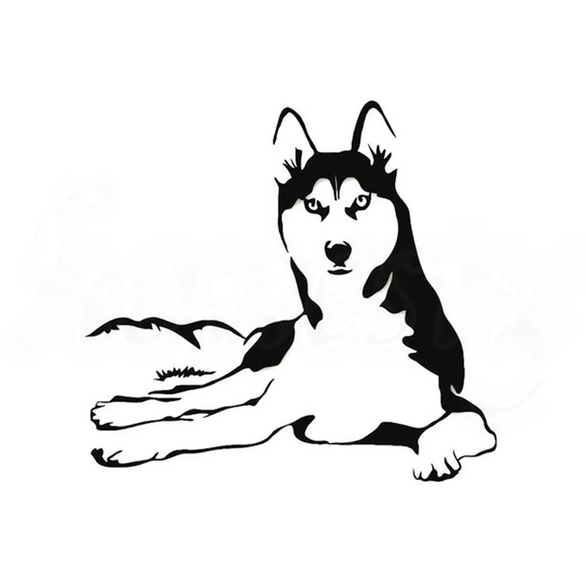 

Funny Husky Dog Poppy Car Sticker Automobiles Motorcycles Exterior Accessories Vinyl Decals for Bmw Audi Ford Kia,13cm*12cm