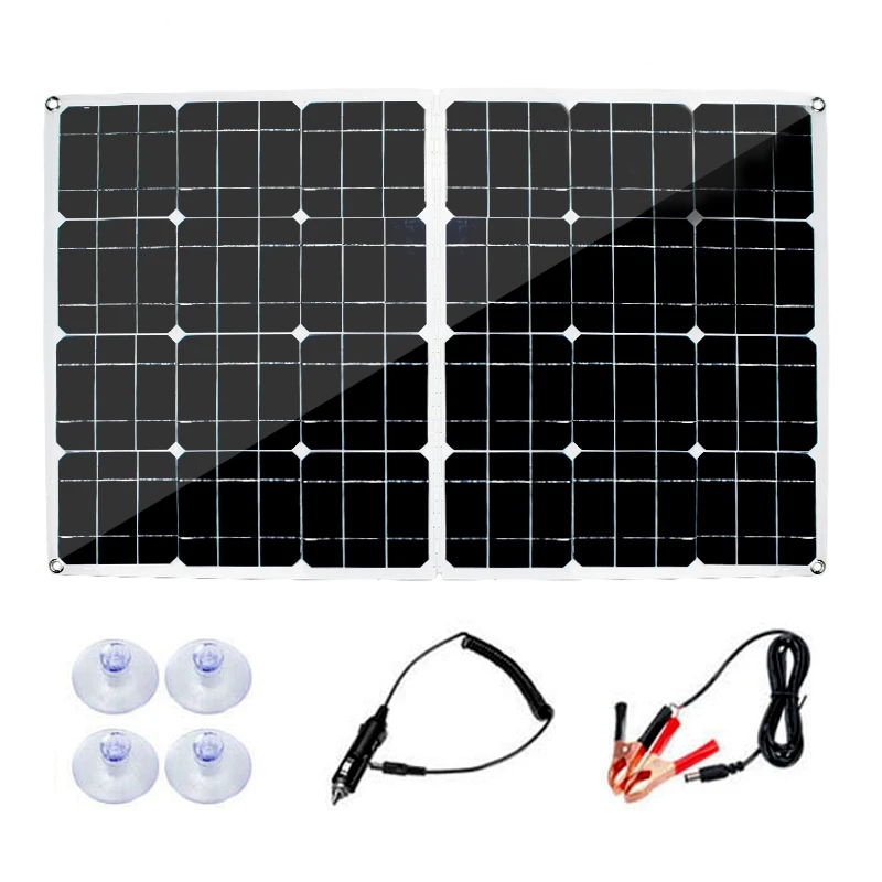 

High Efficiency Solar Panel Portable 250W12V5V Mobile Phone QC3.0, Flexible Solar Panel Car Outdoor Emergency Charging
