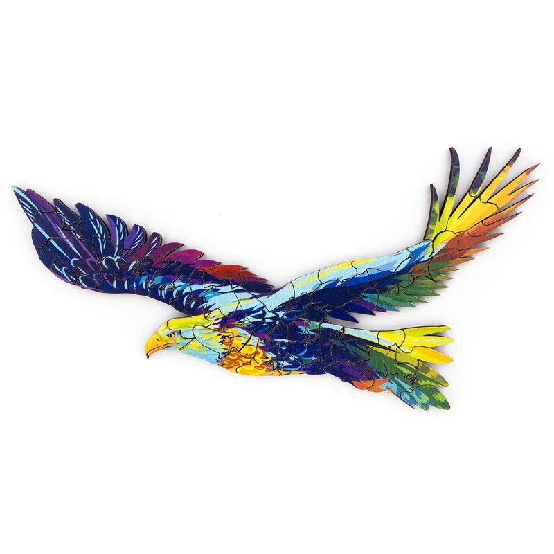 

P15C, креативная деревянная игрушка-пазл с деталями в форме животного, игра для всей семьи