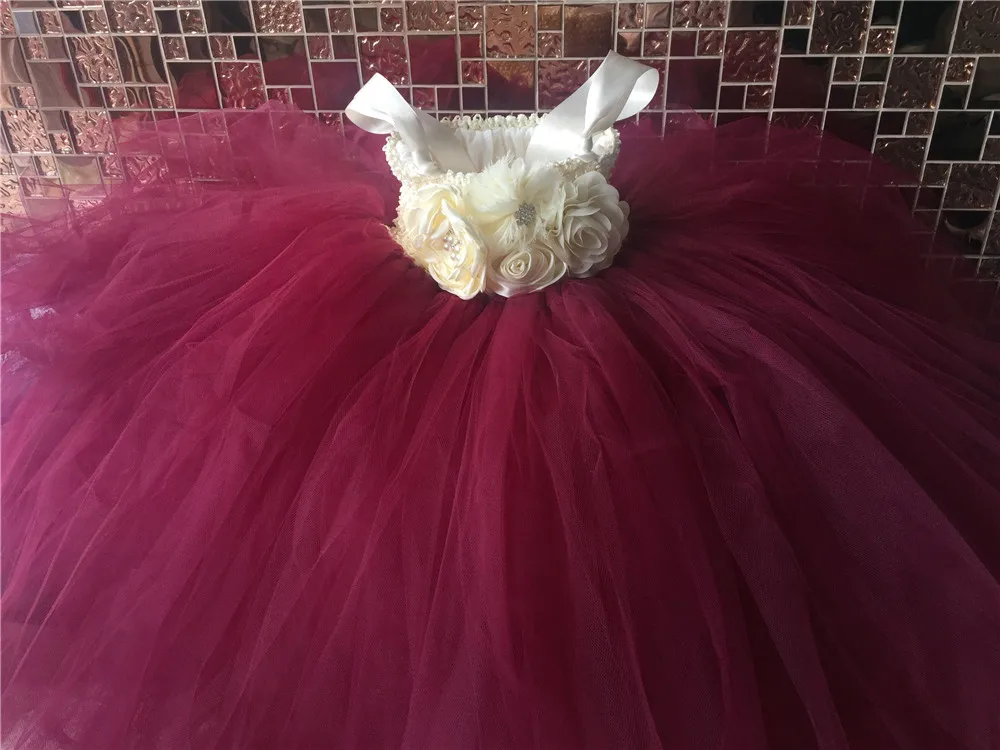 Милое грязно-розовое платье-пачка для девочек детское вязаное платье с цветочным