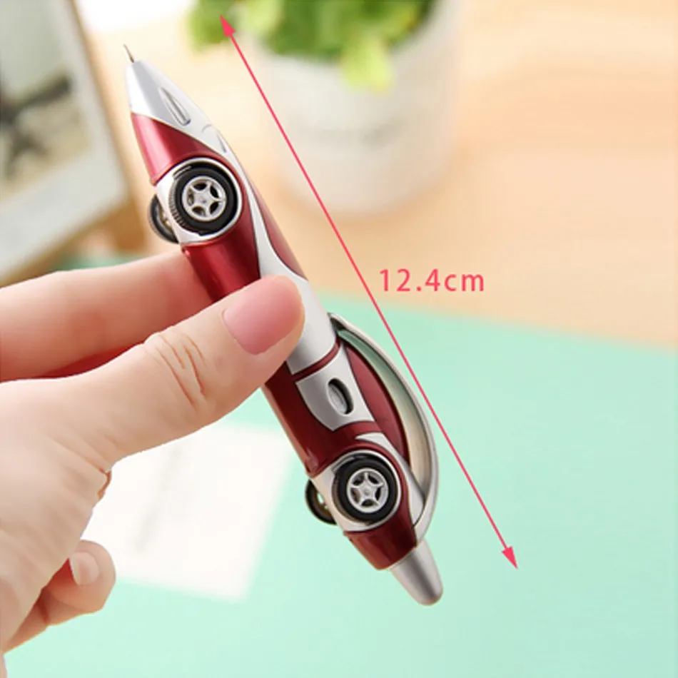 

Funny Novelty Racing Car Design Ballpoint Pen Portable Ball Pens For Child Kids Toy Drawing Toys Gift Office