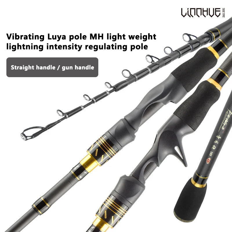 

1.8m 2.1 m Telescopic Fishing Rod Carbon Surper Hard Fishing Pole 7 Sections Casting Lure Ultralight Fishing Rod Fishing Tackle