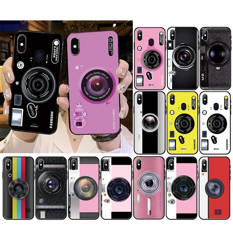 

Cute Camera Phone Case for iphone 13 12 11 Pro Max Case For iPhone XS MAX X XR SE2 8 7 Plus