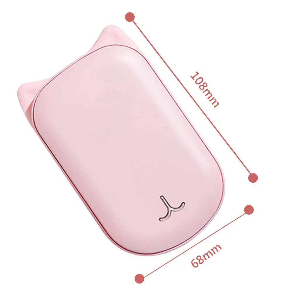 Симпатичный USB Перезаряжаемые грелка для рук и 3600 мА/ч Мощность power Bank 5V Мини