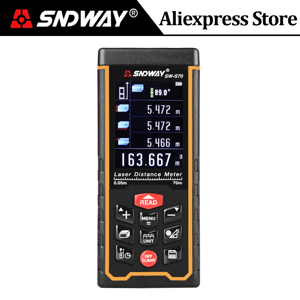 Лазер SNDWAY дальномер 120 м 80 W/Камера Лазерный Дальномер Лента дальномера измерение