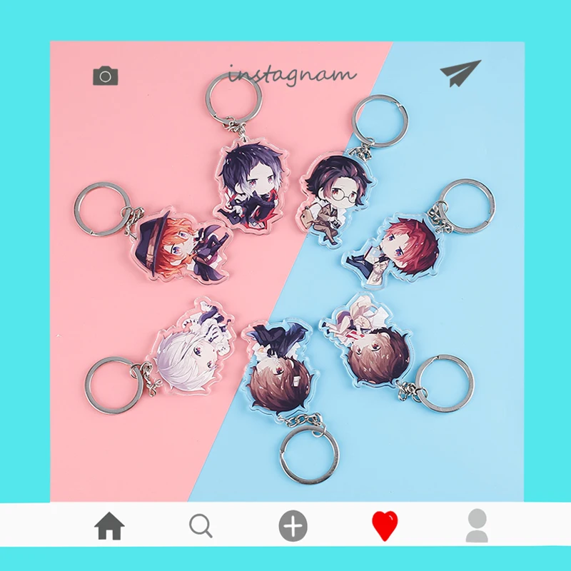 Бродячие собаки bungo брелок двухсторонний акриловый кулон аниме аксессуары с