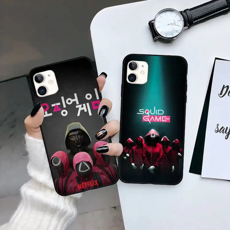 

Squid Game Phone Case for iPhone 13 12 Samsung A22 A42 Note20 HUAWEI P40 Mate40 Xiaomi 11 Redmi K30 Funda Korean TV 456 067