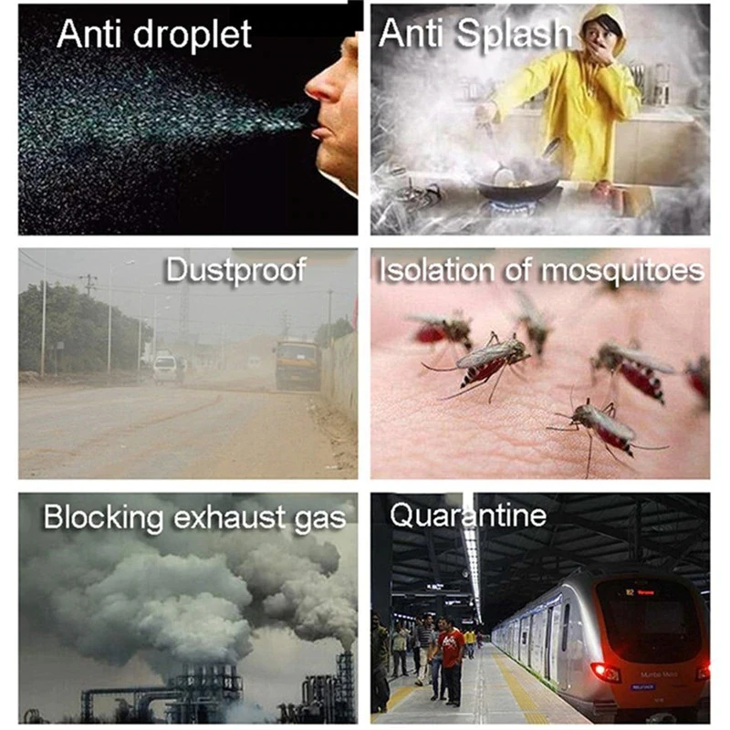 10 шт. кухонная защитная маска для лица защита от брызг масла противотуманная