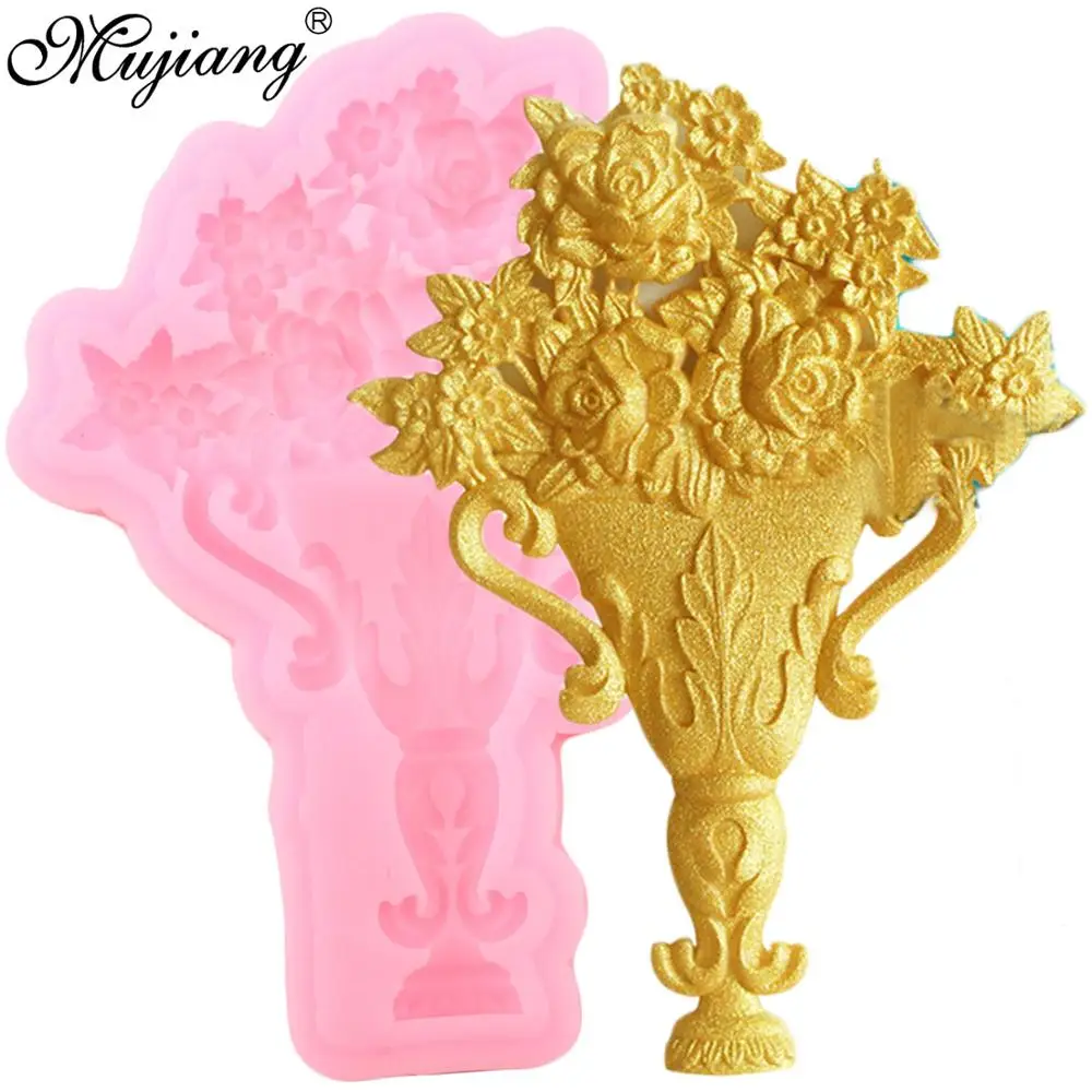 Sujiang Sugarcraft силиконовая форма с розами для украшения торта шоколад формы мастики |