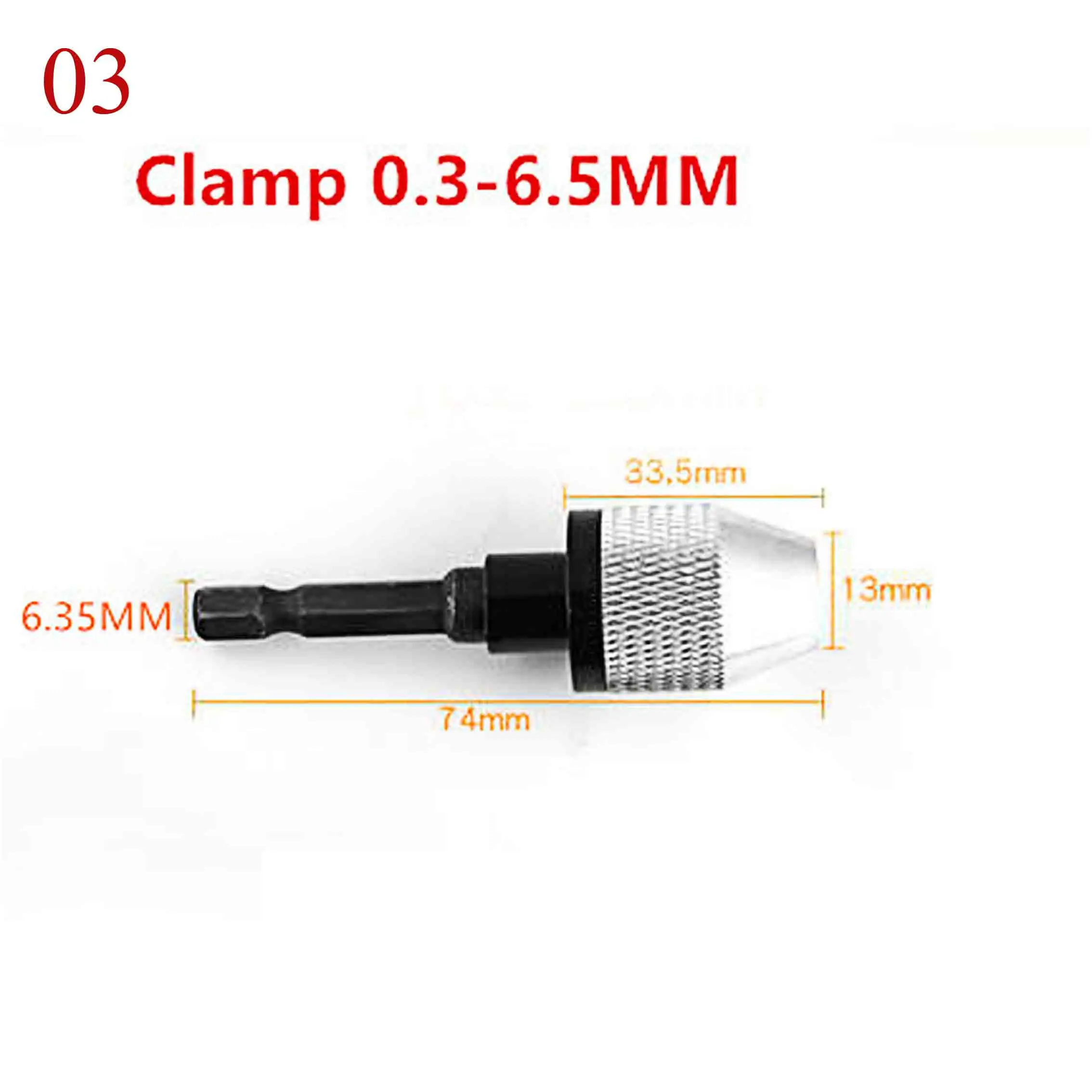 0.3-6.5mm white 1 шт. Универсальный сверлильный патрон адаптер конвертер БЕСКЛЮЧЕВОЙ патрон вала зажим 0,3-6,5 мм вал электродвигателя мини патрон крепеж - Цвет: 0.3-6.5mm white