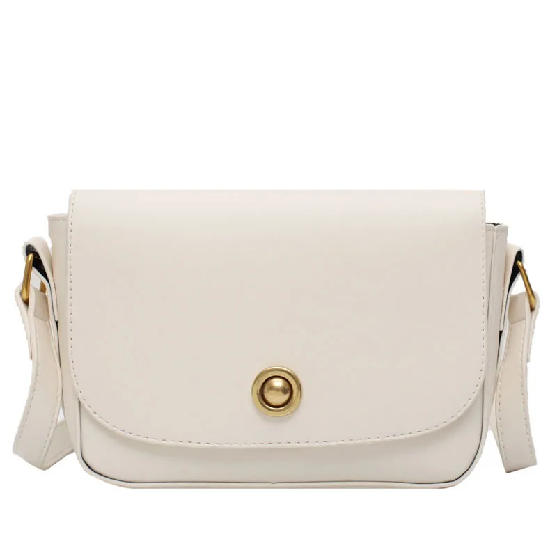 

Solid Color PU Leather Crossbody Bags For Women 2020 Fashion Simple Wild Lock Messenger Shoulder Bags Women's Travel Handbags