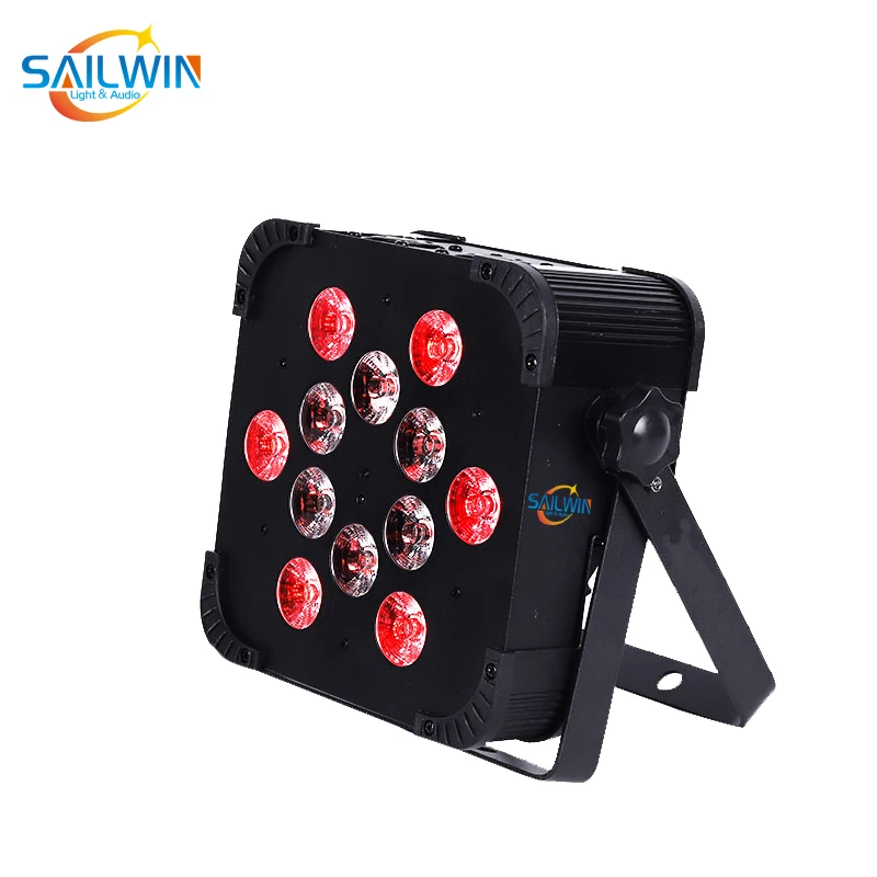 Sailwin 12X ЛОТ 6 в 1 RGBAW UV 12*18 Вт беспроводной DMX LED Flat Par Slim для дискотеки клуба вечерние с