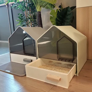 Drawer Type Cat Litter Box Fully Enclosed Large Deodorizing Cat Litter Box Cat Supplies Cat Furniture Pet Supplies