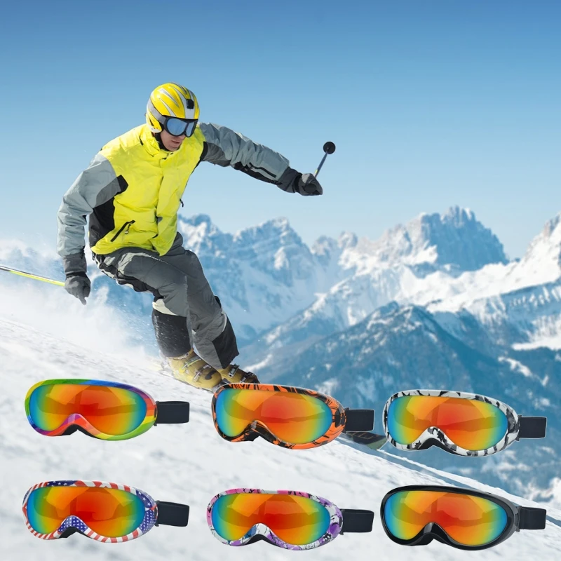 Практичные лыжные очки с регулируемой пряжкой твердая и Удобная губка