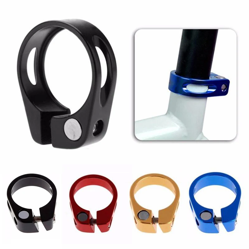 

1Pc Mountain Bike Seat Pipe Clamp Road Bike 31.8 / 34.9mm Bicycle Seatpost Clamp Seat Post Tube Clip With 4 Color