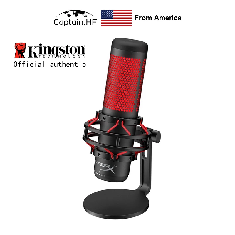 US Captain Автономный Микрофон со Встроенным Ударным Креплением Hyper X QuadCast для