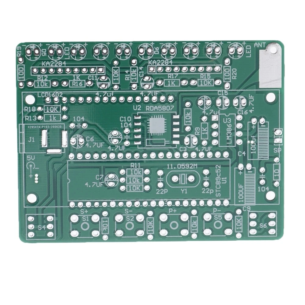 DIY DC 5V радиоэлектронный комплект запчасти TDA5807 51 однокристальный FM цифровой