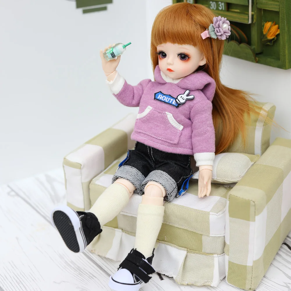 Bjd кукла 30 см подарки для девочки 18 суставов кукла с одеждой DIY кукла лучшие подарки для девочки ручной работы игрушка косметика