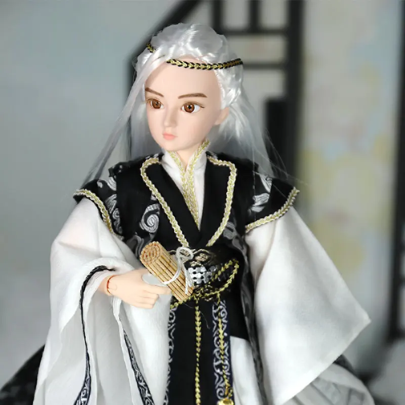 34 см китайский костюм ручной работы кукла для мальчика 1/6 Bjd куклы мужские