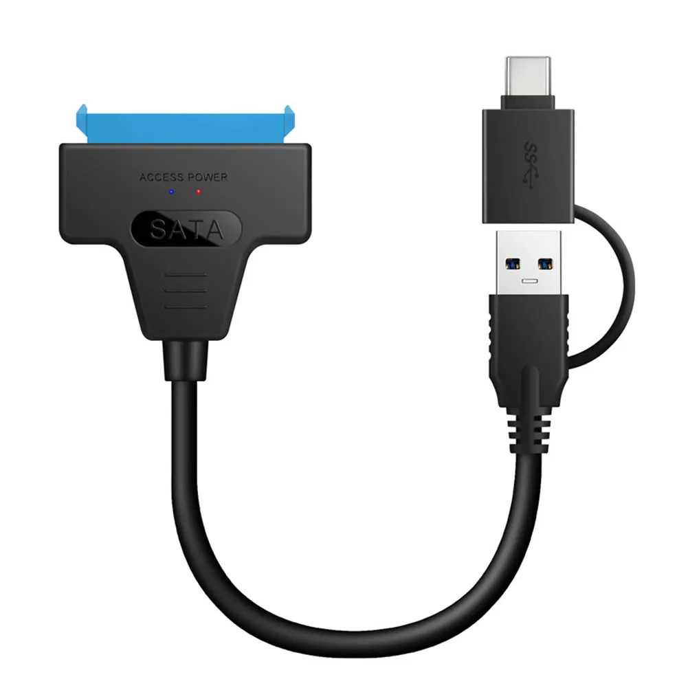20/50 см USB3.0/кабель-Переходник USB C на SATA 2 в 1 конвертер жесткого диска кабель