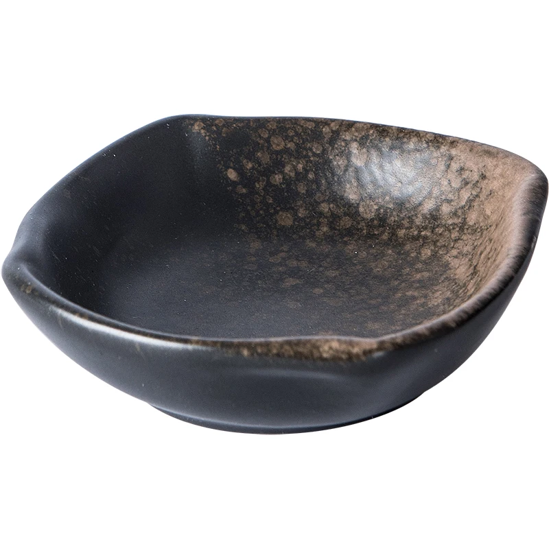 Японская керамическая тарелка для соуса RUX прямоугольная соевого салата круглый