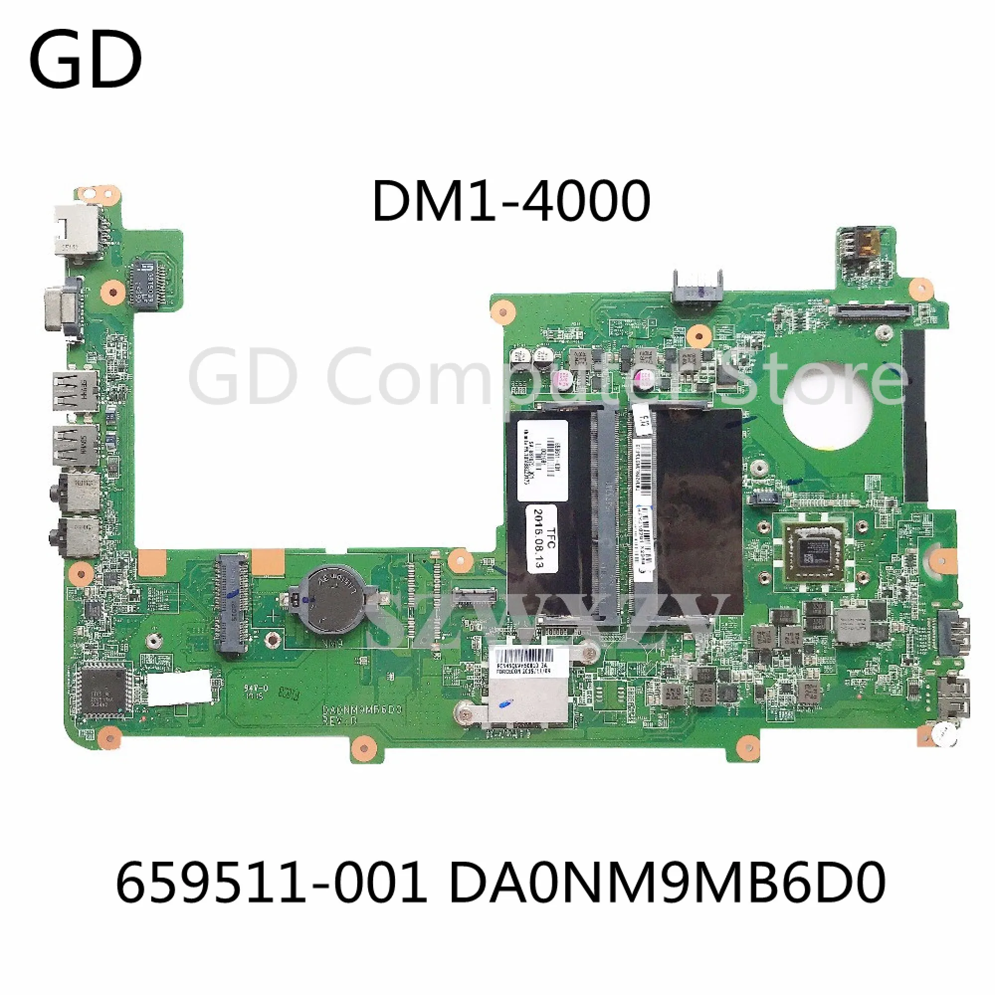GD для HP Pavilion DM1-4000 системная плата 659511-001 DA0NM9MB6D0 полностью протестированная