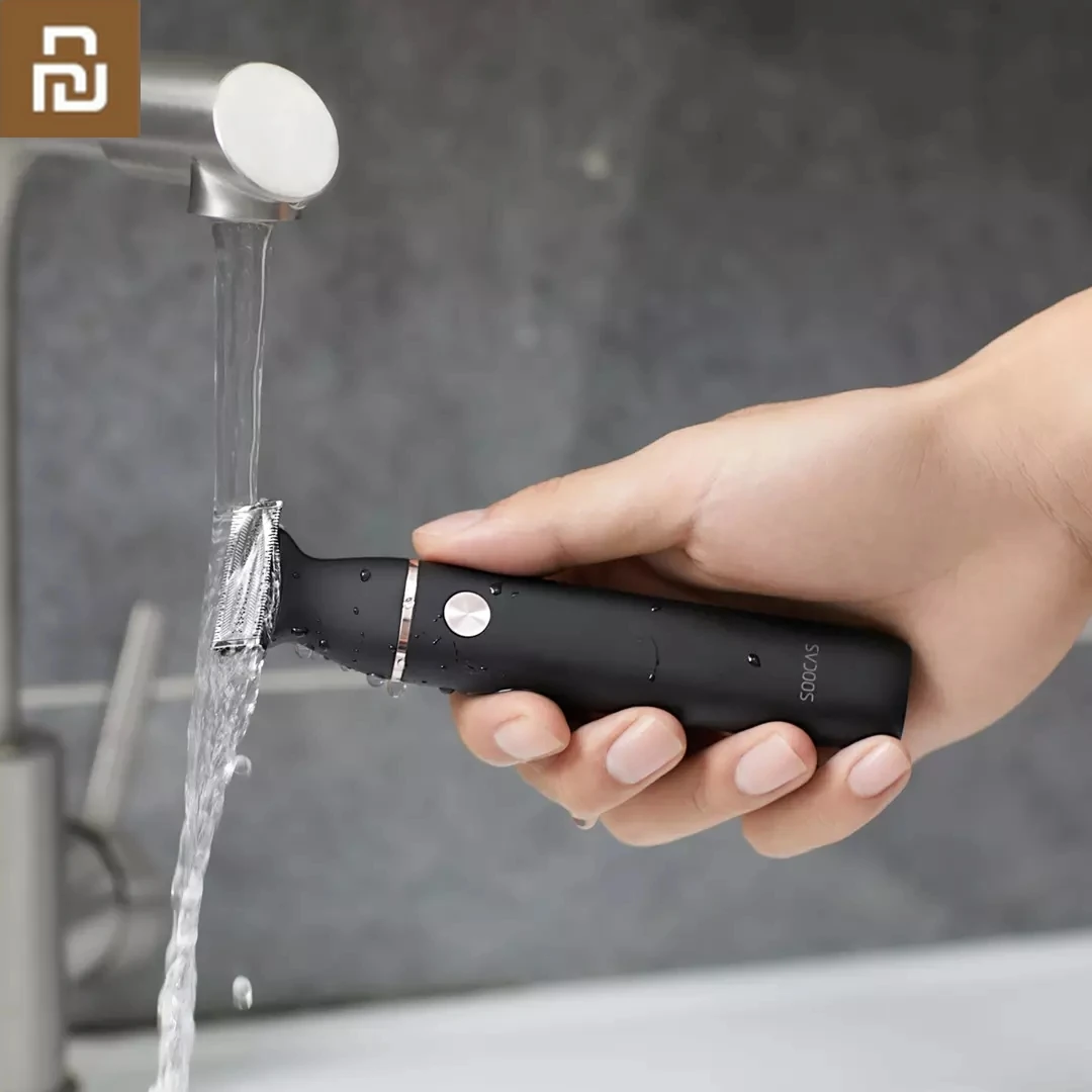 

Xiaomi SOOCAS Electric Razor Small T-Blade Black Three-way blade for fast shaving Dry and wet double shaving fast charge