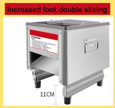 increase footdouble BEIJAMEI New Electric Meat Slicer Cutter Commercial Home Meat Slicing Machine Automatic Meat Cutting Mincing 150 KG/H - Цвет: increase footdouble