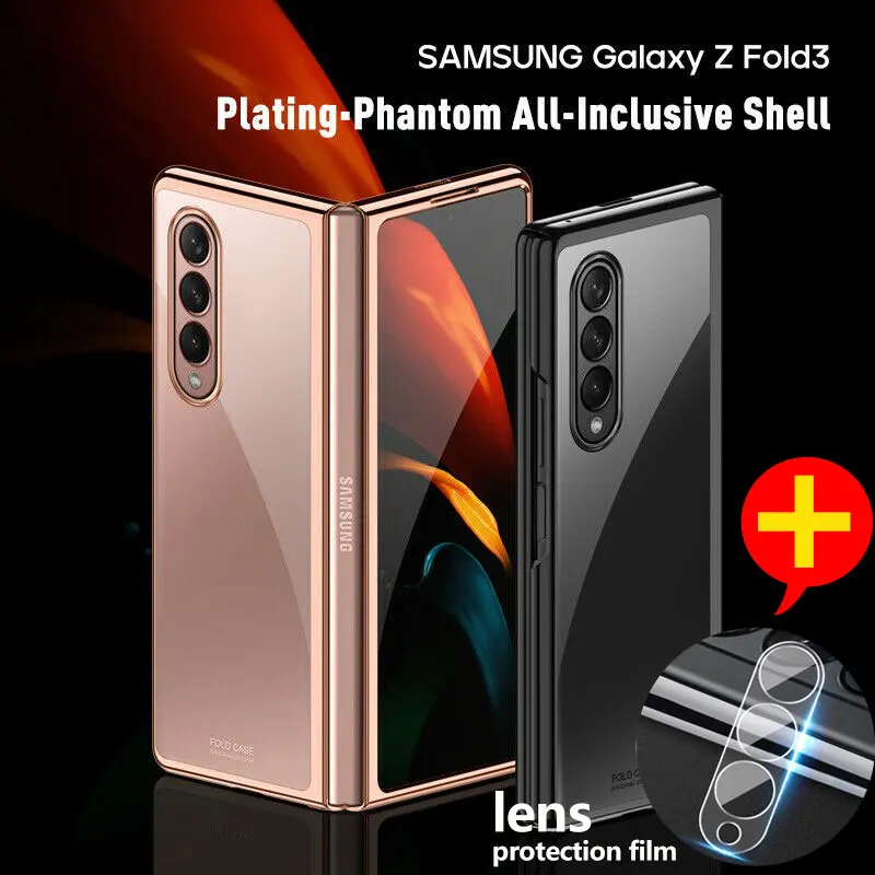 

For Samsung Galaxy Z Fold 3 5g Case Phantom Plating Clear Transparent Pc Hard Back Cover Capa For Samsung Z Fold 2 Fold3 Fold2