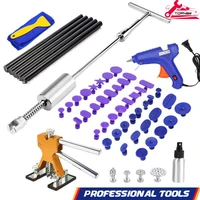 paintless dent repair puller kit dent puller slide hammer t bar tool with gold dent lift for car auto body hail damage remover