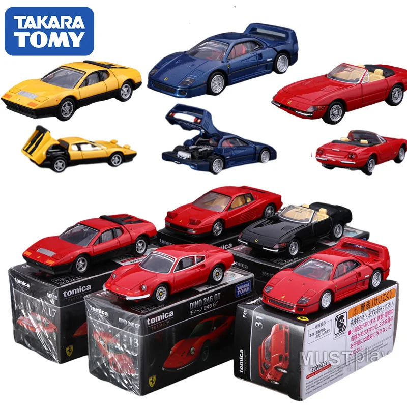 

Tomy Tomica металлическая литая модель автомобиля премиум-класса Ferrari черная коробка 246GT F40 литая модель автомобиля подарок на день рождения