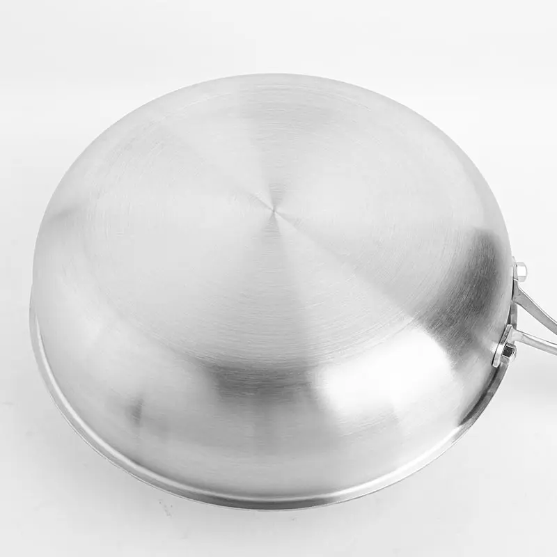 

20/26CM Frying Pan Food Grade 304 Stainless Steel Non Stick Pan Honeycomb Pot Bottom Induction Cooker Gas Stove General Wok
