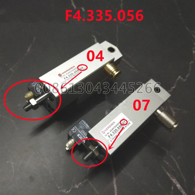 

Best Quality F4.335.056/04 And F4.335.056/07 Heidelberg Pneumatic Cylinder Ink Roll Clutch Solenoid Valve XL105 Machine Parts