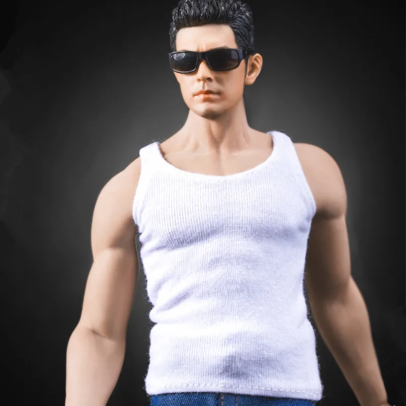 

Жилет без рукавов с круглым воротником в масштабе 1/6, аксессуары для одежды, фигурка 12 дюймов, игрушка