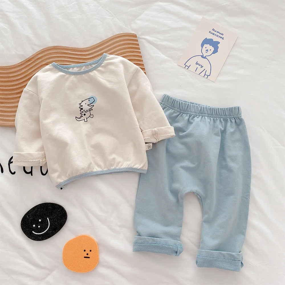 

2 шт., детский длинный костюм с мультяшными животными, на весну и осень