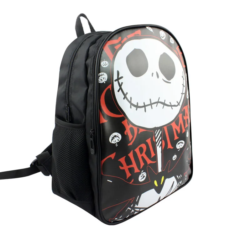 Кошмар до Рождества Косплей Рюкзак Студенческая Печать холст сумка для