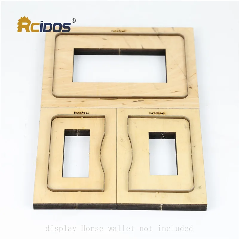 RCIDOS Card wallet leather cutting die Japan steel Blade card purse leathe cutter mold wood plate17-18mm blade 23.8x0.71mm | Дом и сад