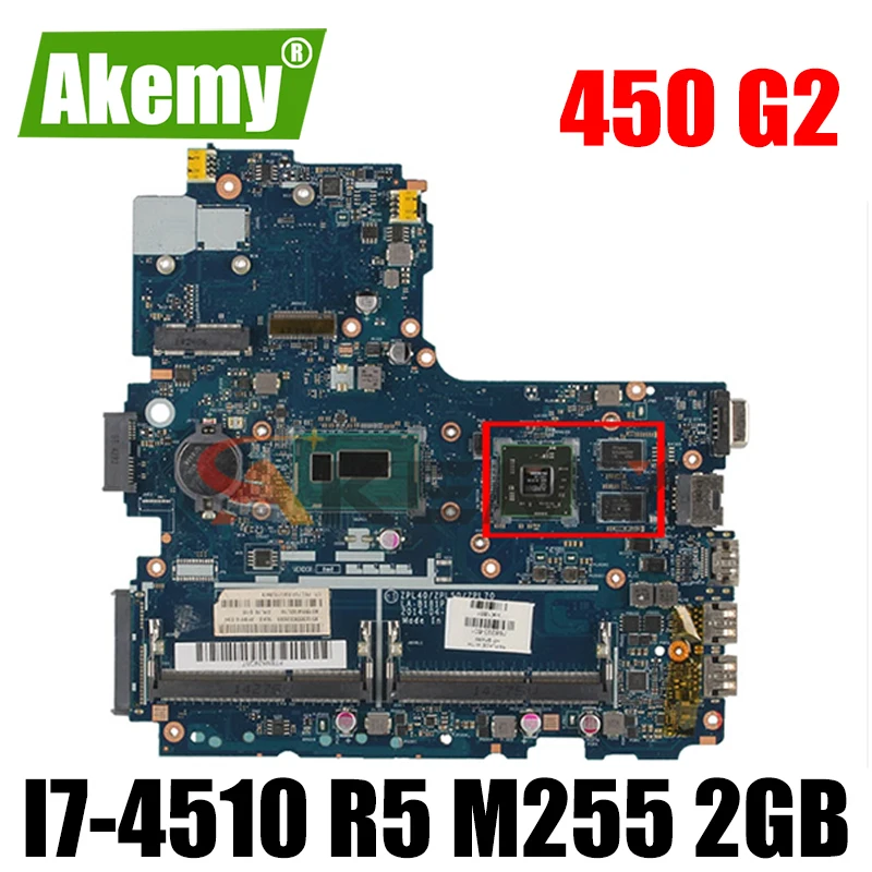 

Для HP 450 G2 Материнская плата ноутбука LA-B181P 768078-601 768078-001 аккумулятор большой емкости с SR1EB I7-4510 Процессор R5 M255 2 Гб GPU мб 100% тестирование Быстрая ...