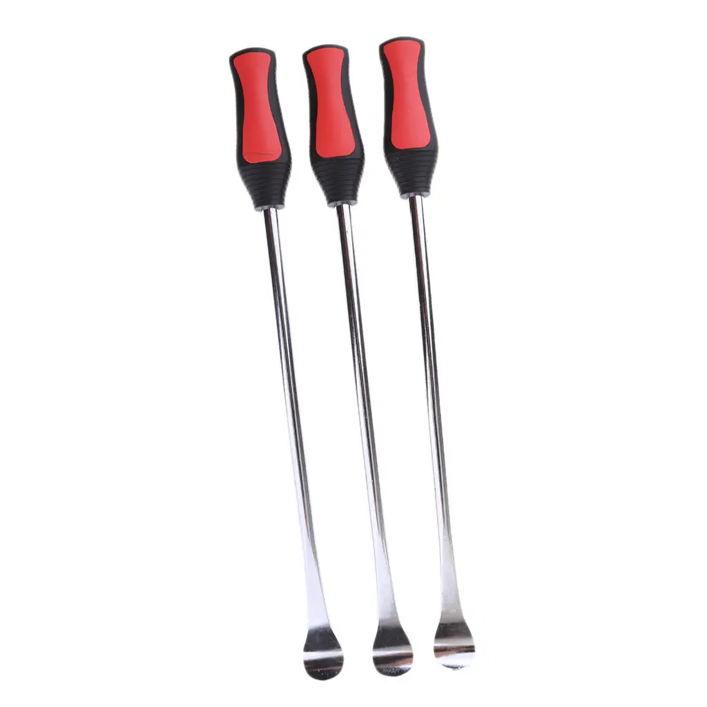 

3 Pieces 14.5 inch Tire Spoon Lever Iron Tool Kit Motorcycle Professional Repair DIY