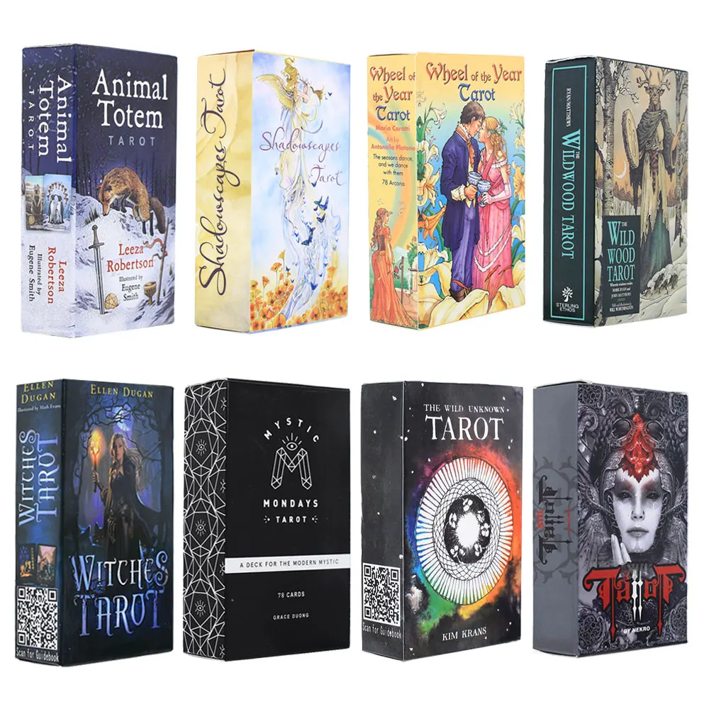 

Колода карт Tarot, полная версия на английском языке, колода карт с ораклом, настольные игры для гадания, судьба, колода для игр