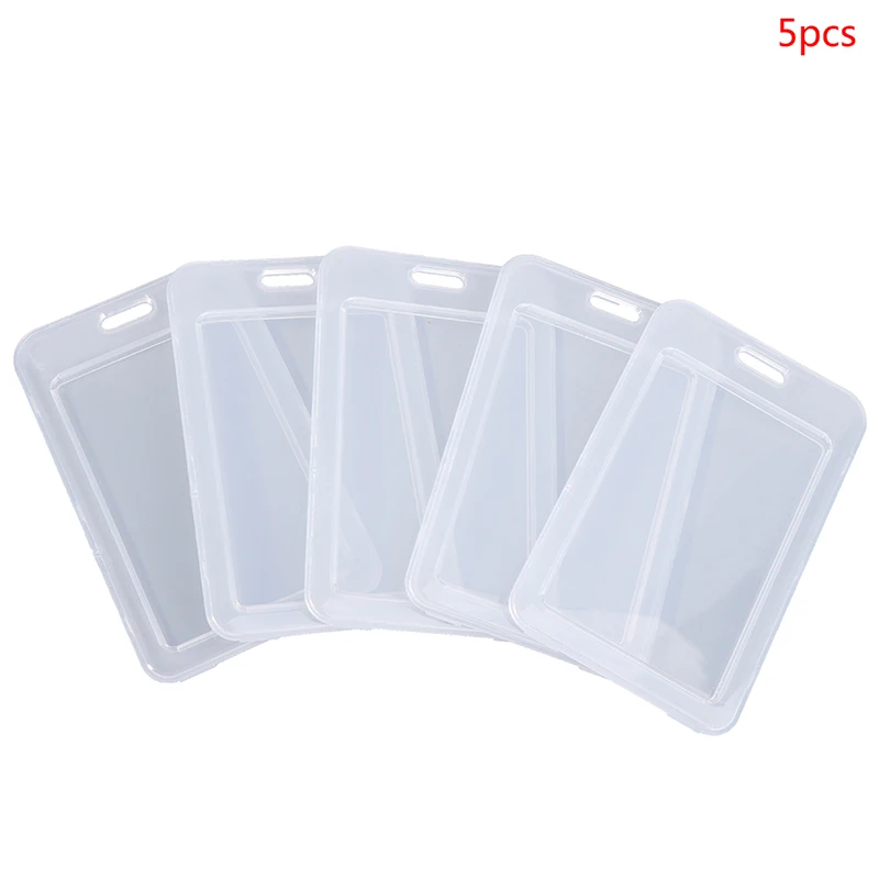 5 шт. прозрачные держатели для карт и удостоверений |