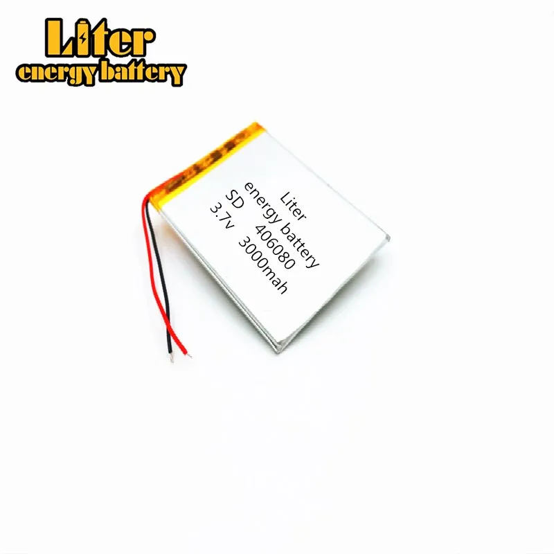 1/2/4 шт. 406080 3 7 V 3000mah литиевая полимерная аккумуляторная батарея с защитой доска