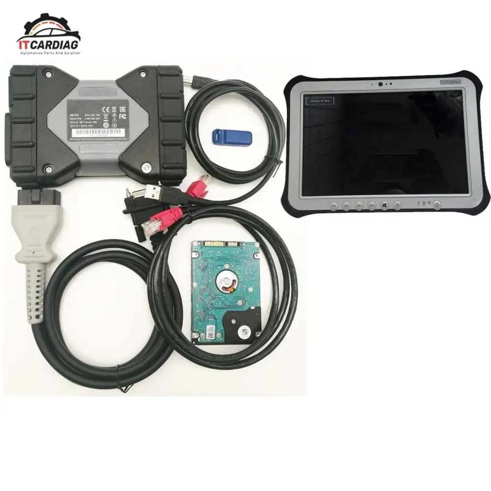 Star Diagnosis C6 MB Star C6 VCI SD Подключение C6 OEM DOIP Диагностика VCI с бесплатным программным обеспечением V2019.12 HDD лучше, чем c4 c5 - Цвет: star c6 with tablet