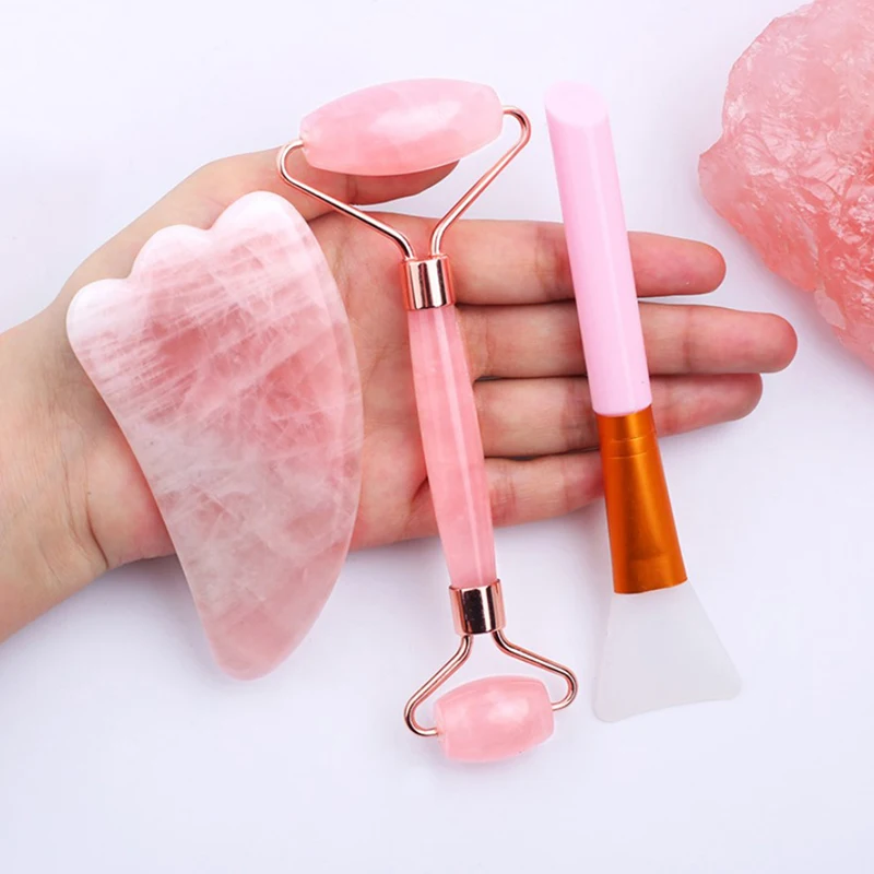

Quartz Roller Massager Lifting Facial Massage Tool Facial Scraper Scrap Beauty