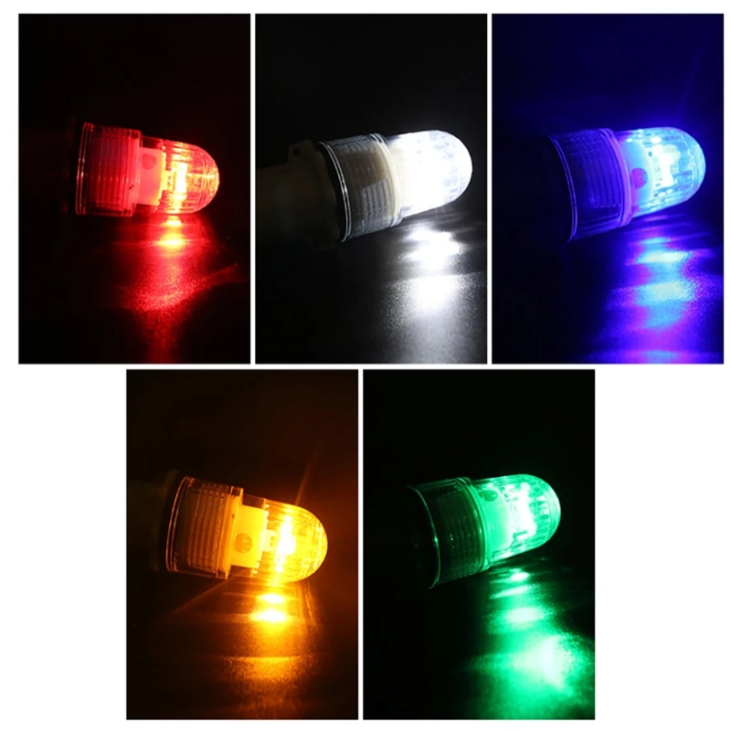

LED Underwater Fishing Light Portable Automatic Light-operated Waterproof Monochromatic Flashing Lamp Lures Fish Shrimp