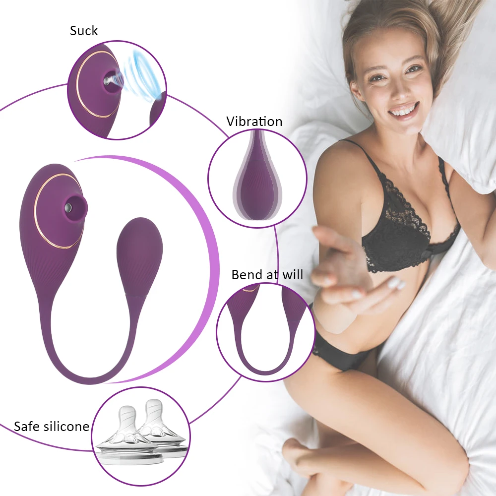 Вибратор для женщин, обеспечивающий сосание влагалища, стимуляцию клитора, мастурбатор G-точки, вибрирующий массажер шариков - секс-игрушки для взрослых.