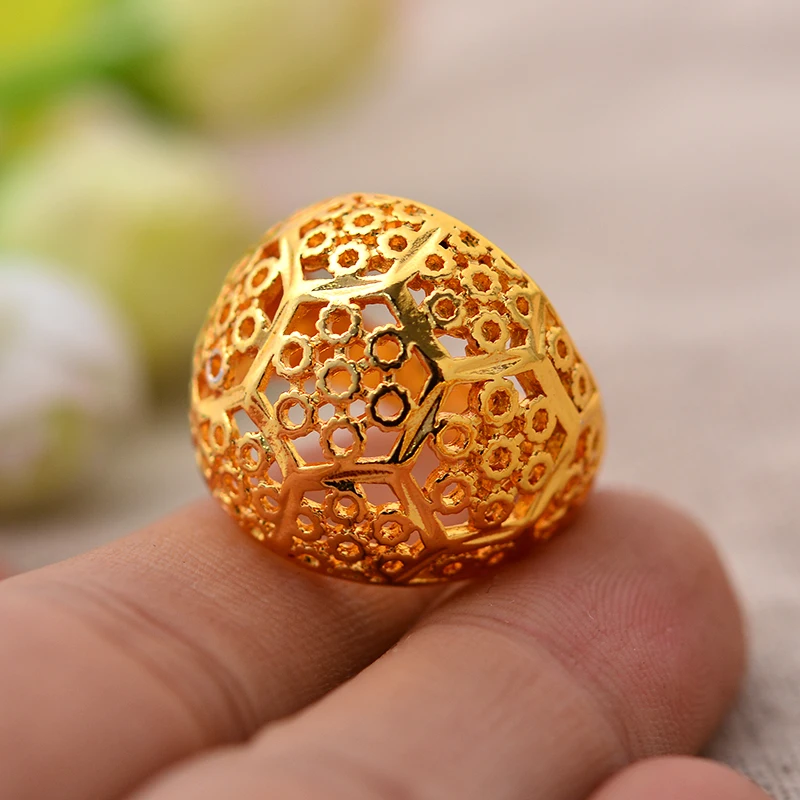 Женское кольцо золотого цвета и латуни эфиопское свадебное невесты арабское