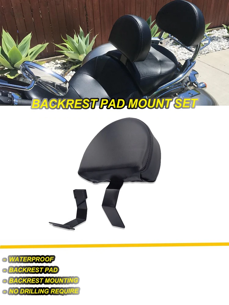 Спинка водительского сиденья Pad Mount Set Quick Release для Kawasaki 1700 Nomad/Voyager/Classic