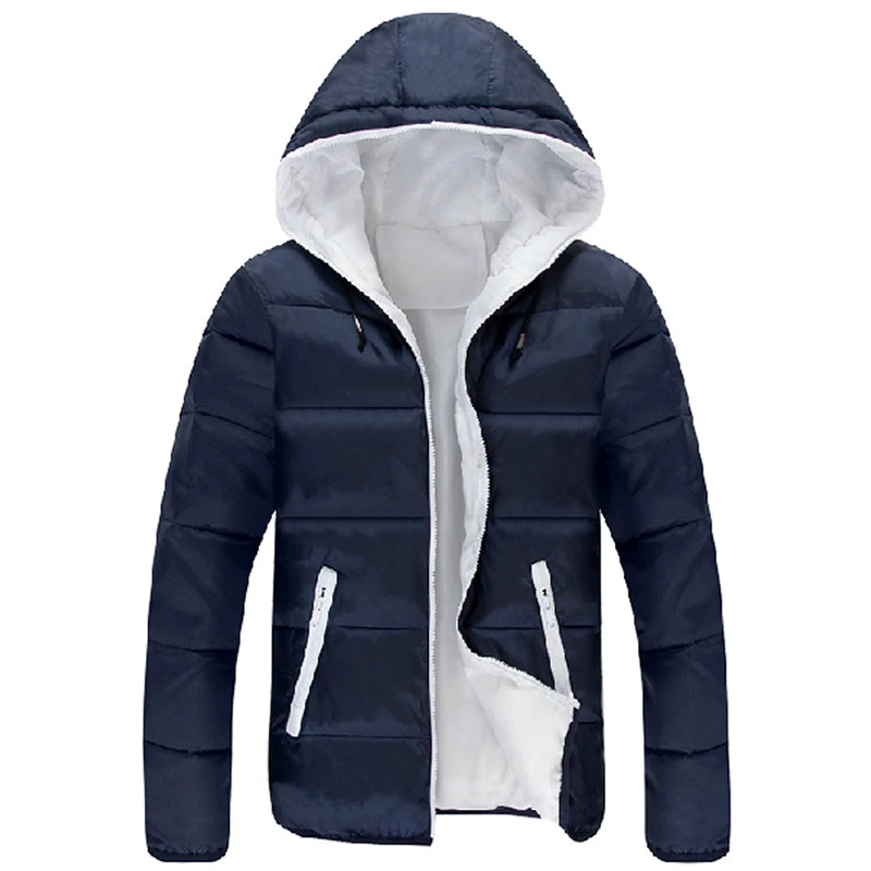 

Mens Parka Winter Jacket Men 2020 New Cotton Padded Puffer Jackets Men Fashion Top Zipper Up Solid Color Outerwear Coats400180